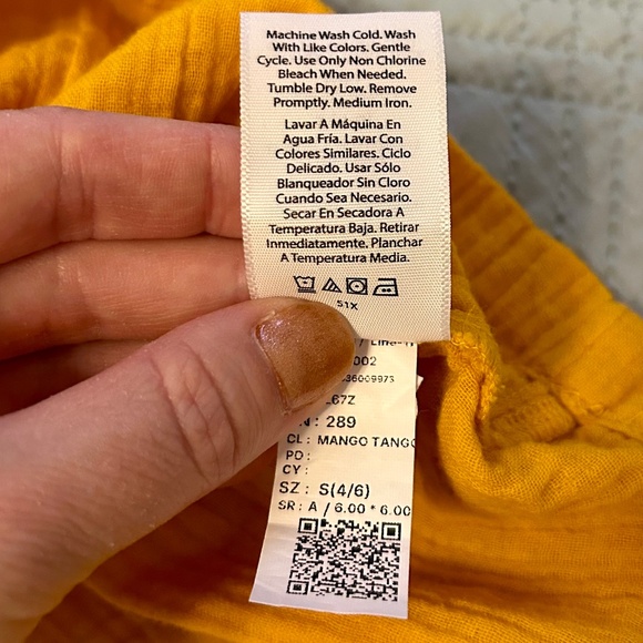 TIME AND TRU Women’s Blouse, NEVER WORN, Mango Tango Color, Size Small (4-6) - Picture 8 of 8